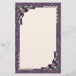 Winter Plum Poinsettia Briefpapier