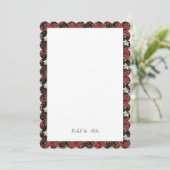 Winter Poinsetas & Botanicals Kaarten of nodigt ui (Staand voorkant)