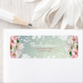 Winter Poinsettia Adresetiketten Etiket (Insitu)