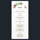 Winter Poinsettia Pijnbes Xmas Trouwmenu Menu<br><div class="desc">Elegant en uniek ontwerp met prachtige waterverf dennen takken,  bessen,  kerstballen,  gouden handen arrangement als een winter vakantie krans op wit. Gebruik de personaliseertool om uw informatie toe te voegen. Voor meer ideeën,  bezoek mijn Gold Hands Holidays Collectie.</div>