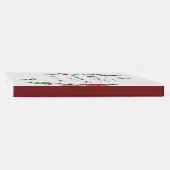 Winter Poinsettia Pine Berry Kerstmis Bruiloft Gastenboek (Rug)