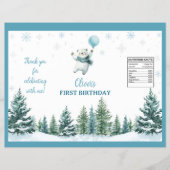 Winter Polar Beer 1e Verjaardag Chip Bag Wrapper Flyer (Voorkant)