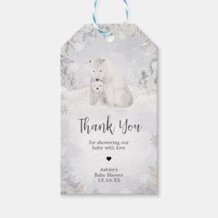 Winter Polar Beer Baby shower Favor Tags Cadeaulabel