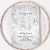 Winter Polar Beer Baby shower Kaart