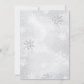 Winter Polar Beer Baby shower Kaart (Achterkant)