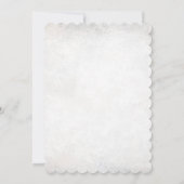 Winter Polar Beer Baby shower Uitnodiging Snowflak (Achterkant)