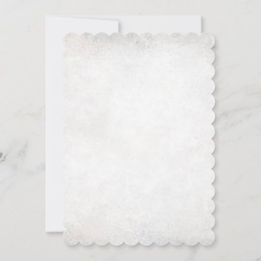 Winter Polar Beer Baby shower Uitnodiging Snowflak (Achterkant)