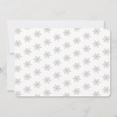 Winter Polar Beer Barly Wachten Blauw Baby shower Kaart (Achterkant)