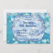 Winter Polar Beer Birthday Party Kaart (Achterkant)