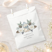 Winter Polar Beer Boy Baby shower Bedankzakje (Geknipt)