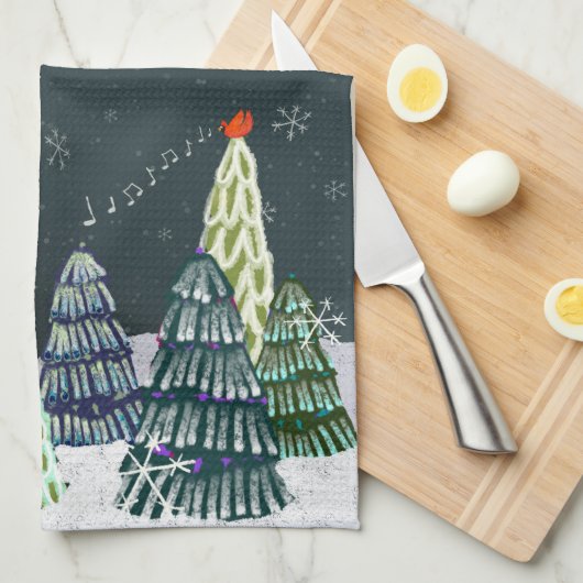 Winter Polar Beer en Kardinale Keuken Theedoek (Quarter Fold)