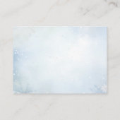 Winter Polar Beer Jongen Baby shower Luier Raffle Informatiekaartje (Achterkant)