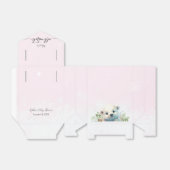 Winter Polar Beer Koud Buiten Roze Baby shower Bedankdoosjes (Uitgevouwen)