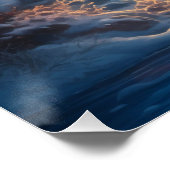 Winter Polar Beer Mountain Kerstvakantie Perfect Poster (Hoek)