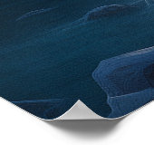 Winter Polar Beer Mountain Kerstvakantie Poster (Hoek)