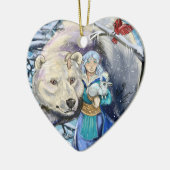 Winter Polar Beer~ornament Keramisch Ornament (Links)