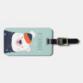 Winter Polar Beer Personalized Bag Label | Munt Bagagelabel (Voorkant horizontaal)