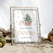 Winter Polar Beer Raad eens hoeveel Snoepjes Poster