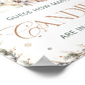 Winter Polar Beer Raad eens hoeveel Snoepjes Poster (Hoek)