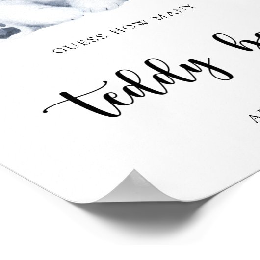 Winter Polar Beer - raad eens hoeveel teddyberen Poster (Hoek)