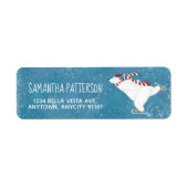 Winter Polar Beer Return Address Label (Voorkant)
