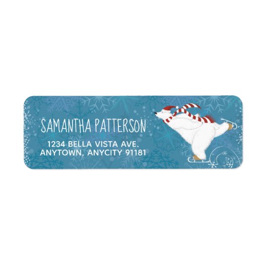 Winter Polar Beer Return Address Label (Voorkant)