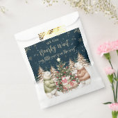 Winter Polar Beer Snowflake Baby shower Bedankzakje (Gezegeld)