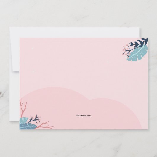 Winter Polar Beer Verjaardagsfeest Kaart (Achterkant)