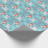 Winter Polar Beren Kinder Kerstmis Cadeaupapier (Hoek)