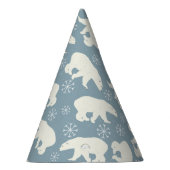 Winter Polar-Beren naadloos patroon + uw ideeën Feesthoedjes (Rechts)