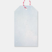 Winter Polar Teddy Bear Boy Baby shower Cadeaulabel (Achterkant)