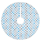 Winter Polka Dot Tree Skirt Kerstboom Rok (Voorkant)