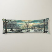 Winter Pond Body Pillow Lichaamskussen (Achterkant)