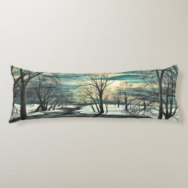 Winter Pond Body Pillow Lichaamskussen