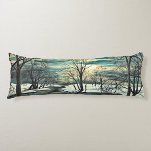 Winter Pond Body Pillow Lichaamskussen