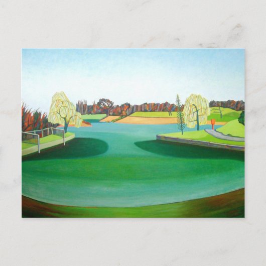 Winter Pond Briefkaart (Voorkant)