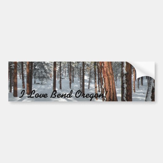 Winter Ponderosa Bumpersticker (Voorkant)