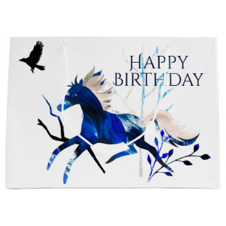Winter Pony en Crow Horse Happy Birthday Groot Cadeauzakje