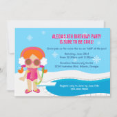 Winter Pool Party Invite Kaart (Voorkant)