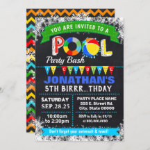 Winter Pool verjaardagsfeestje bash