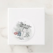 Winter Pop als ze baby shower pop Bedankjes Labels (In situ)