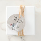 Winter Pop als ze baby shower pop Bedankjes Labels (In situ)