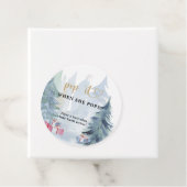 Winter Pop als ze baby shower pop Bedankjes Labels (In situ)