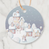 Winter Pop als ze baby shower pop Bedankjes Labels (Achterkant)