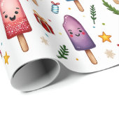 Winter Popsicle Wonderland Cadeaupapier (Rol Hoek)