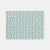 Winter Pretpatroon Fleece Deken (Voorkant (Horizontaal))