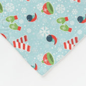 Winter Pretpatroon Fleece Deken (Hoek)