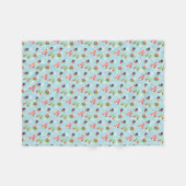 Winter Pretpatroon Fleece Deken (Voorkant (Horizontaal))
