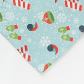 Winter Pretpatroon Fleece Deken (Hoek)