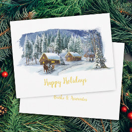 Winter Prettige feestdagen Kerstmis Kaart